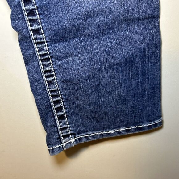Silver Jeans suki flap capri size 28 jeans indigo denim - Picture 3 of 9